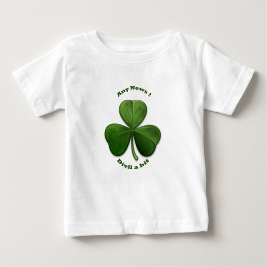 どんなニュースも悪魔の一口 ベビーTシャツ (正面)