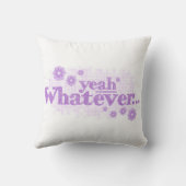 どんなパープルホワイトクッションの枕でも クッション (裏面)