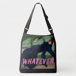 どんなヴィンテージポートレートピンクグラフィティウィメンズ クロスボディバッグ