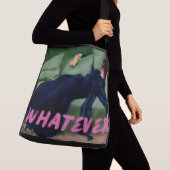 どんなヴィンテージポートレートピンクグラフィティウィメンズ クロスボディバッグ (クローズアップ)