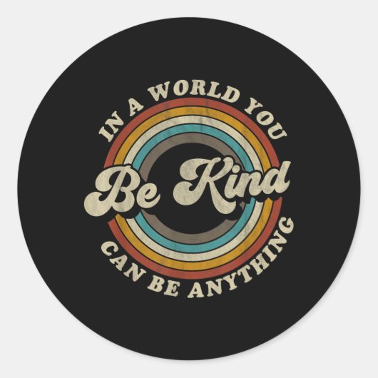 どんな世界でも優しく Kindness ラウンドシール (正面)