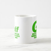 どんな人がかゴルフ コーヒーマグカップ (中央)