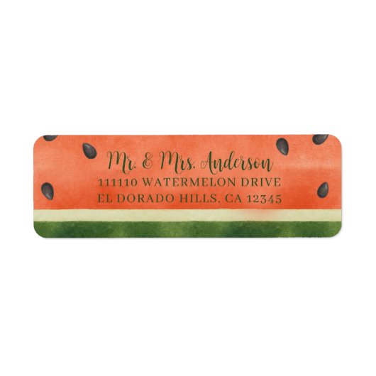 どんな切り分け方でも楽しめる 夏のパーティー ラベル (正面)