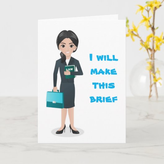 どんな場合でも「弁護士のユーモア」とは言えない カード (黄色い花)