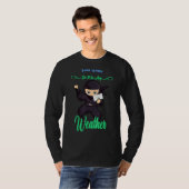 どんな天気でも郵便局員が皮肉を込めて仕事をする Tシャツ (正面フル)