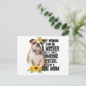 どんな女性でもブルドッグの母親になれる シーズンポストカード (スタンド正面)