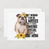 どんな女性でもブルドッグの母親になれる シーズンポストカード (正面/裏面)