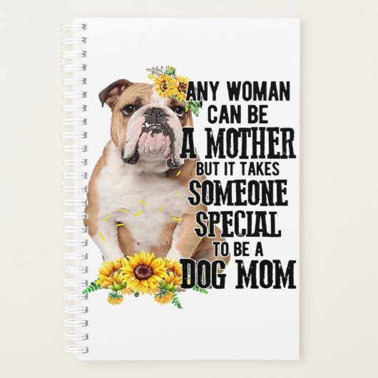 どんな女性でもブルドッグの母親になれる プランナー手帳 (正面)
