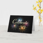 どんな年でもカスタマイズ～記念日をお祝いしよう カード (黄色い花)