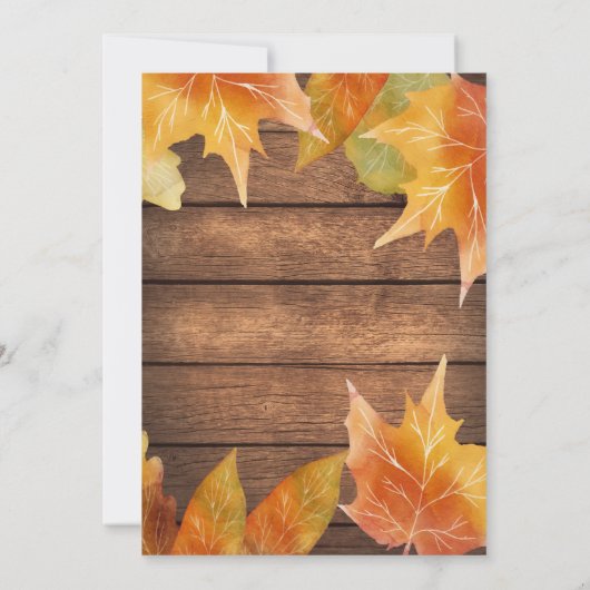 どんな年も - ラスティックな結婚記念日招待状 招待状 (裏面)