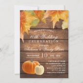 どんな年も - ラスティックな結婚記念日招待状 招待状 (正面)