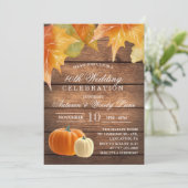 どんな年も - ラスティックな結婚記念日招待状 招待状 (スタンド正面)