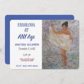 どんな年齢でも素晴らしい 招待状 (正面/裏面)