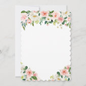 どんな年齢でも - ウサギの水彩画の誕生日招待状 招待状 (裏面)