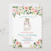 どんな年齢でも - ウサギの水彩画の誕生日招待状 招待状 (正面)