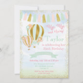 どんな年齢でも - フライングハイ気球招待状 招待状 (正面)