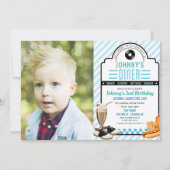 どんな年齢でも - レトロなダイナー誕生日写真招待状 招待状 (正面)