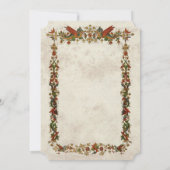 どんな年齢でも - 中世ルネサンス 誕生日招待状 招待状 (裏面)