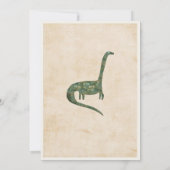 どんな年齢でも - 恐竜 火山 誕生日 招待状 (裏面)