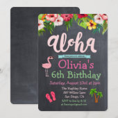 どんな年齢でも - 誕生日アロハロウ ハワイアン 誕生日招待状 招待状 (正面/裏面)
