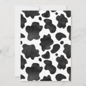 どんな年齢にもぴったりなラスティックウッドのウェスタン風誕生日パーティー招待状 招待状 (裏面)