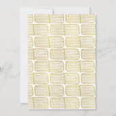 どんな年齢にも合うシンプルでエレガントなゴールドのタイポグラフィーの誕生日 招待状 (裏面)