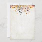 どんな年齢にも - 秋の紅葉の誕生日パーティー招待状 招待状 (裏面)