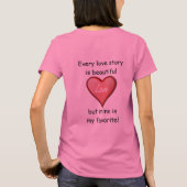 どんな恋愛物語も美しい Tシャツ (裏面)