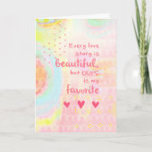 どんな恋物語も美しい シーズンカード (正面)