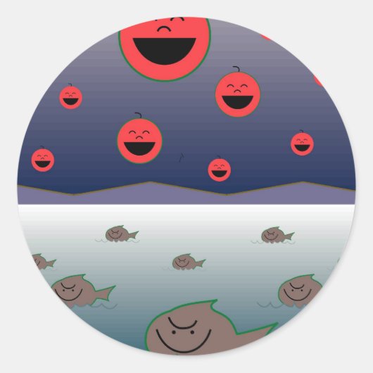 どんな愚か者でも ラウンドシール (正面)