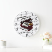 どんな感覚が円形の柱時計のように聞こえるかピアノか- ラージ壁時計 (ホーム)