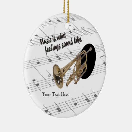 どんな感覚のように鳴りなさいかトランペット版#2か- セラミックオーナメント (右)