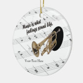 どんな感覚のように鳴りなさいかトランペット版#2か- セラミックオーナメント (左)