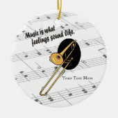 どんな感覚のように鳴りなさいかトロンボーン版か- セラミックオーナメント (正面)