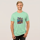 どんな戦いも勇敢に トライブレンドTシャツ (正面全面)