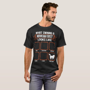どんな所有のノルウェーの森林猫がおもしろいのように見えるか Tシャツ