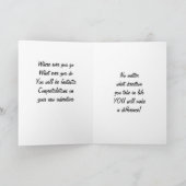 どんな方向に行っても、おめでとう。 カード (内部)