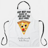 どんな方法でもあなたがスライスする最高のパパピザ エプロン (正面)