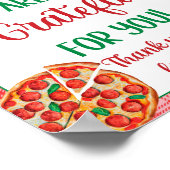 どんな方法でもそれをスライスするピザ感謝ランチ ポスター (角)