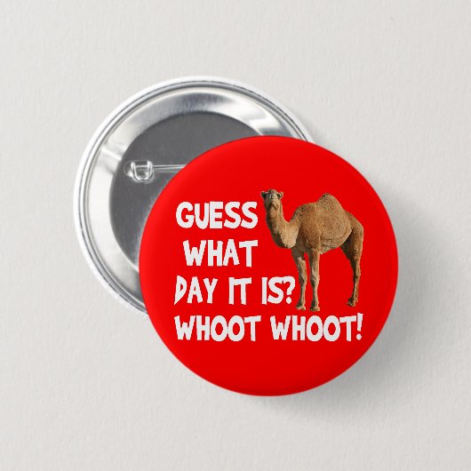 どんな日それがであるかこぶ日のラクダの推測 缶バッジ (正面&裏面)