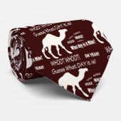 どんな日それがであるか推測か。 こぶ日のラクダのブラウンのタイ ネクタイ (ロール)