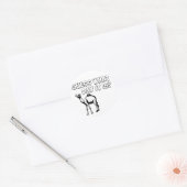 どんな日それがであるか推測か。 こぶ日のラクダ ラウンドシール (封筒)