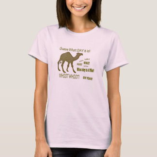 どんな日それがであるか推測か。 こぶ日のラクダ! 女性 Tシャツ
