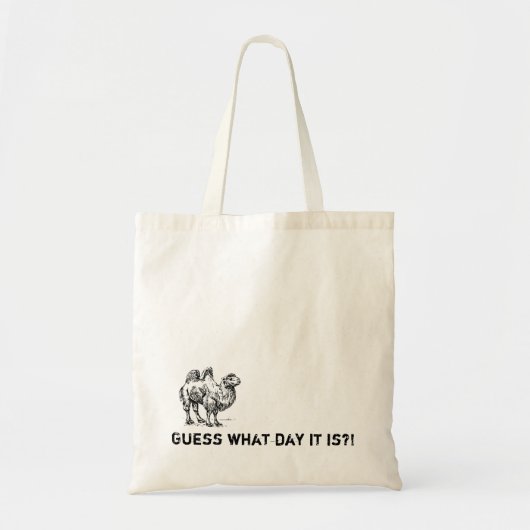 どんな日それがであるか推測か。! ラクダのこぶ日のヴィンテージのトート トートバッグ (正面)