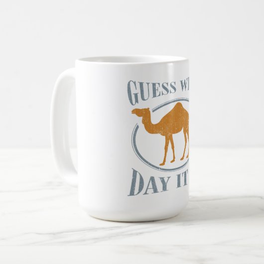 どんな日それがであるか推測 コーヒーマグカップ (正面左)