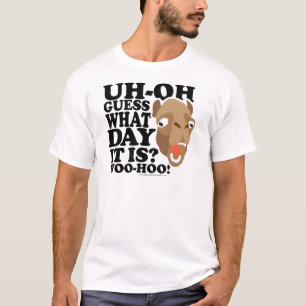 。 どんな日それがであるか推測。 懇願してHoo下さい Tシャツ