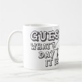 どんな日をそれがこぶ日-おもしろいなラクダであるか推測 コーヒーマグカップ (左)