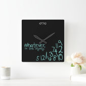 どんな時計 スクエア壁時計 (ホーム)