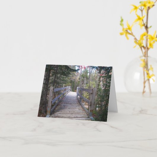 どんな橋でも渡る カード (黄色い花)