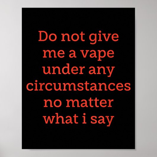 どんな状況でもVAPEはダメ ポスター (正面)